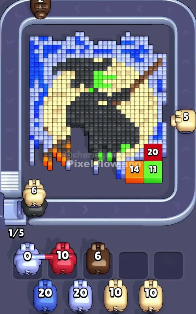 Pixel Flow Level 329 Solution 1