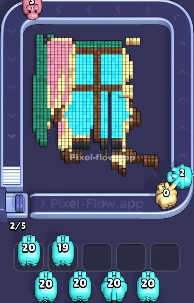 Pixel Flow Level 969 Solution 2