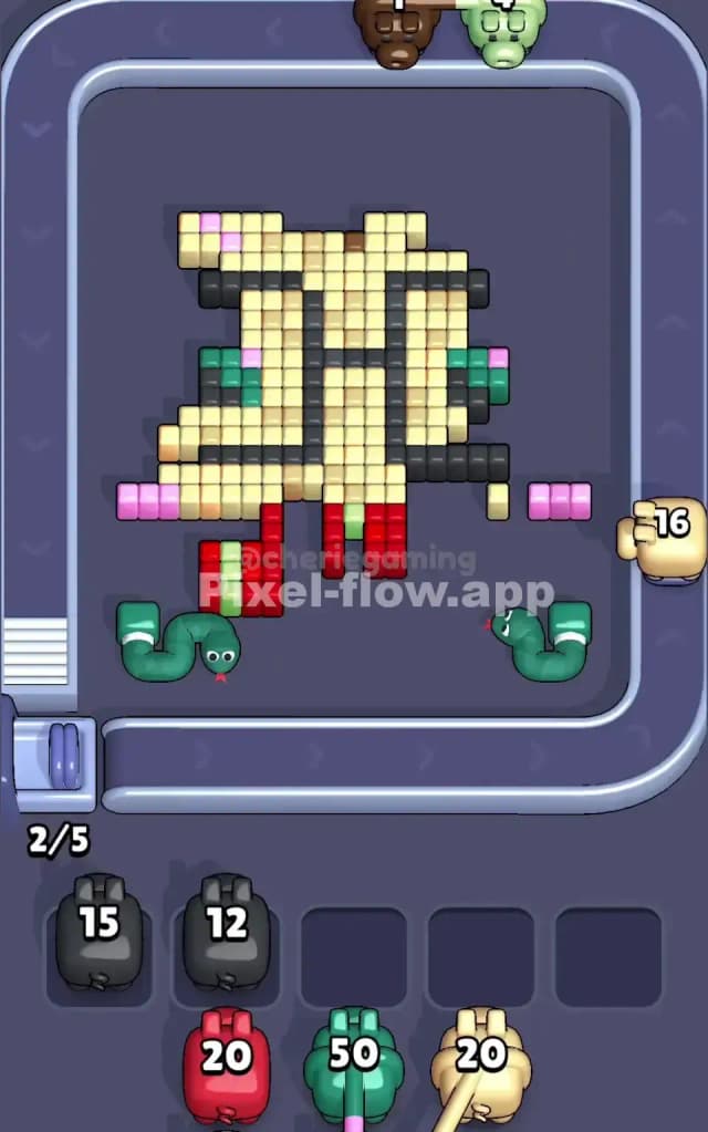 Pixel Flow Level 155 Solution 2