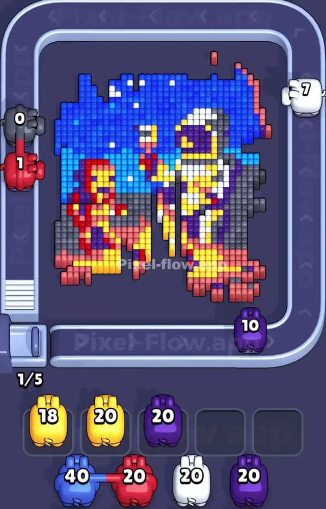 Pixel Flow Level 1080 Solution 1