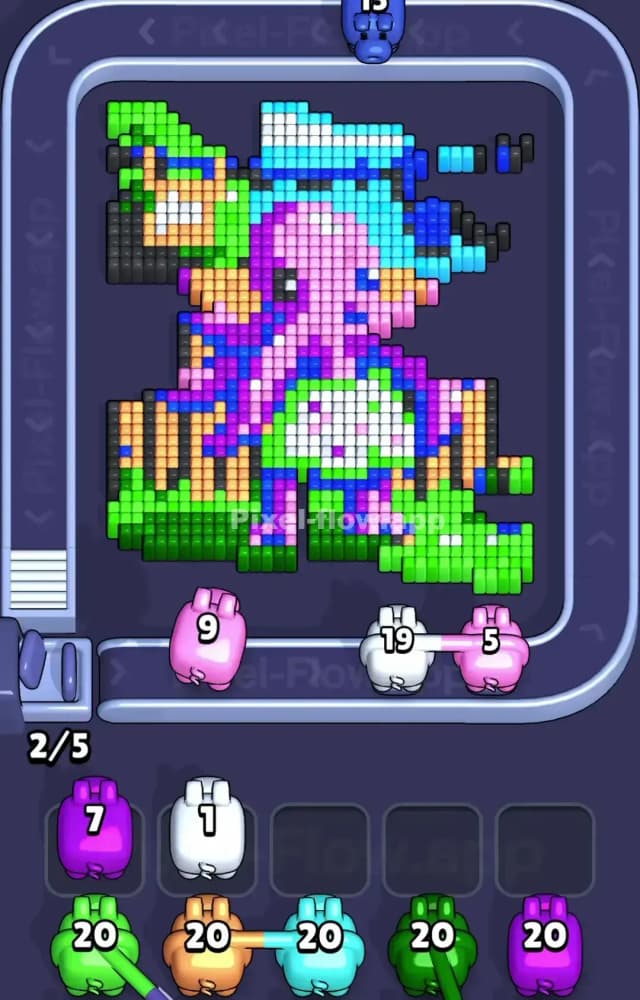 Pixel Flow Level 1382 Solution 1