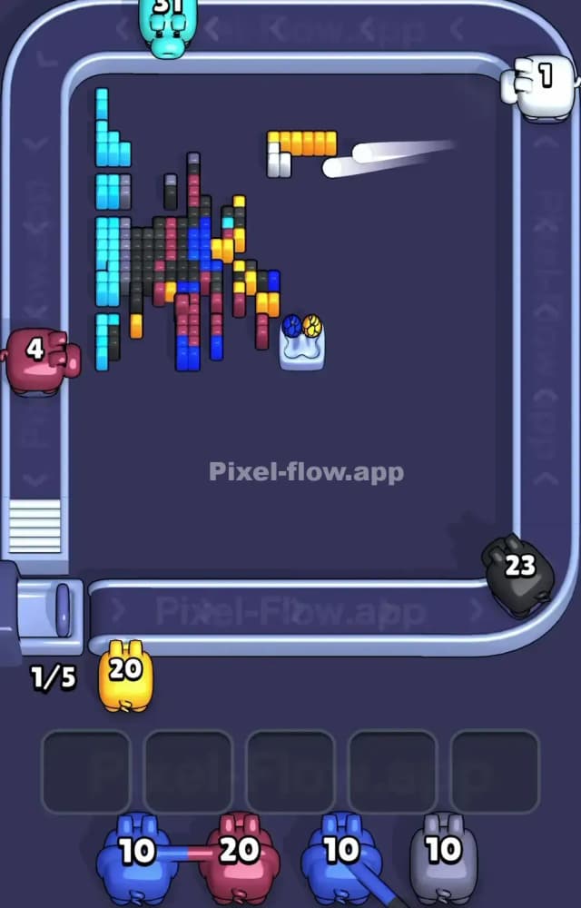 Pixel Flow Level 1314 Solution 3