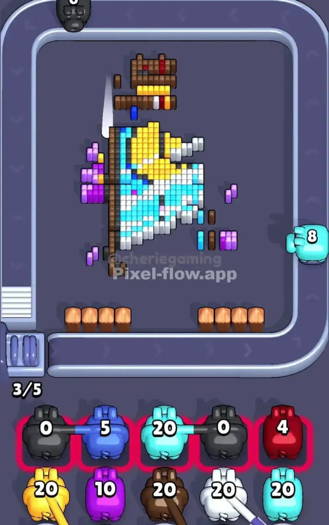 Pixel Flow Level 484 Solution 2
