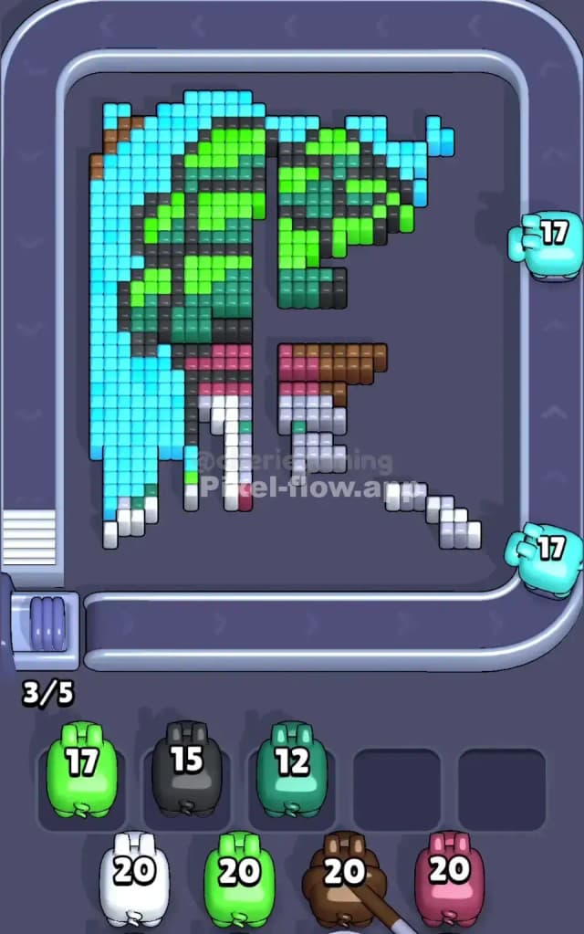 Pixel Flow Level 592 Solution 2