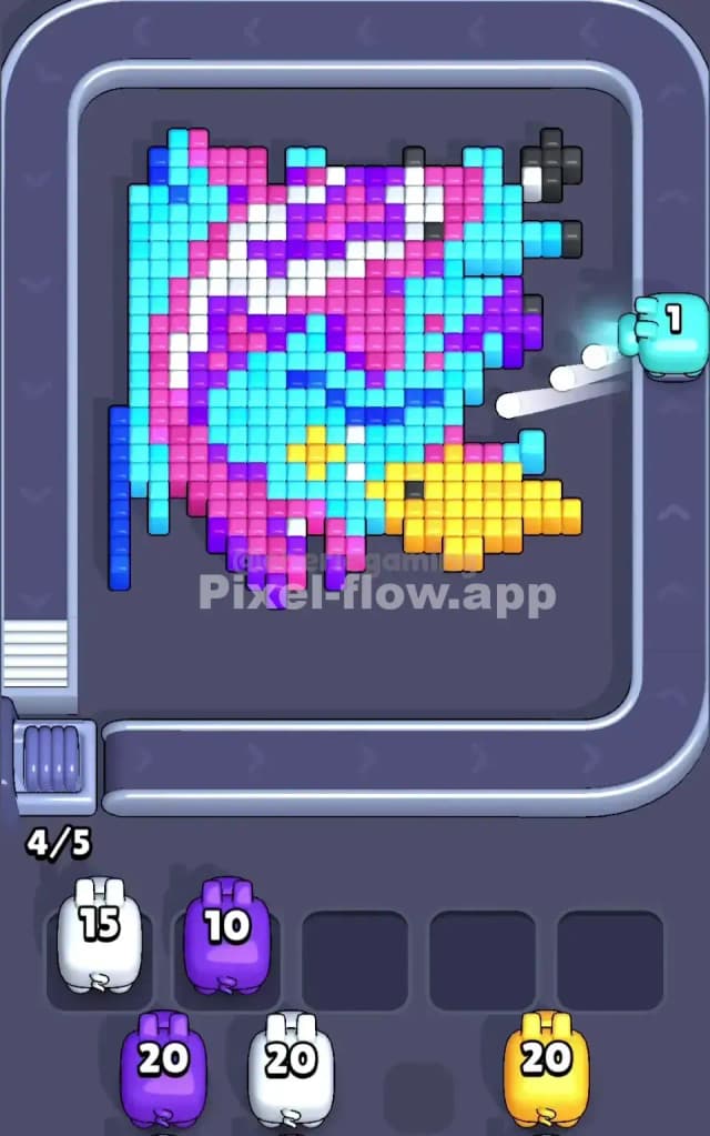 Pixel Flow Level 105 Solution 1