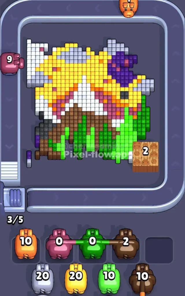 Pixel Flow Level 366 Solution 1