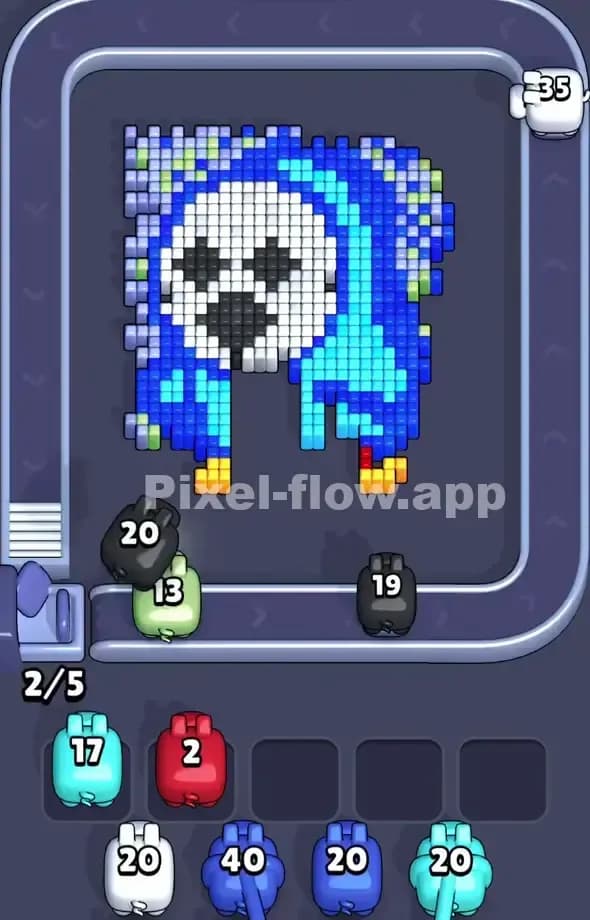 Pixel Flow Level 522 Solution 1