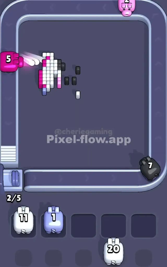 Pixel Flow Level 207 Solution 3