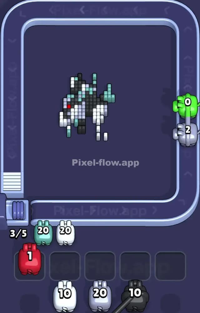 Pixel Flow Level 1123 Solution 3