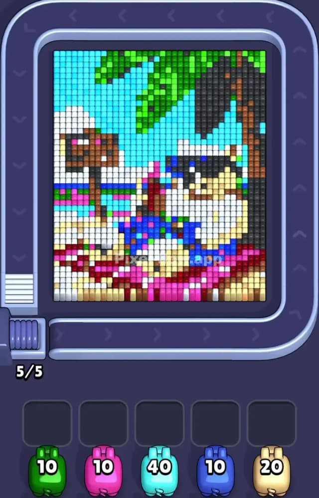 Pixel Flow Level 1264 Gameplay