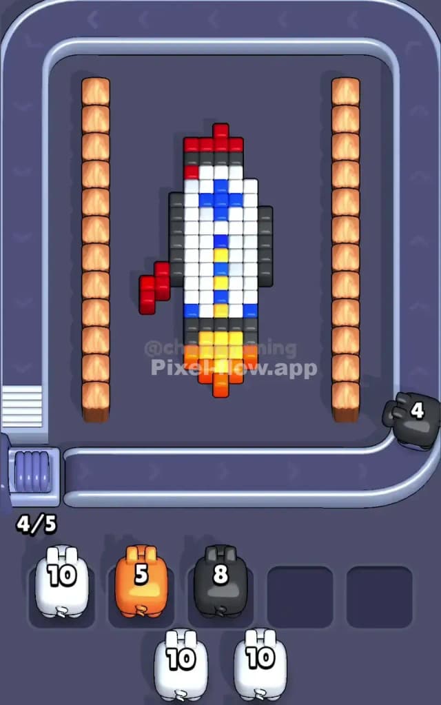 Pixel Flow Level 120 Solution 1