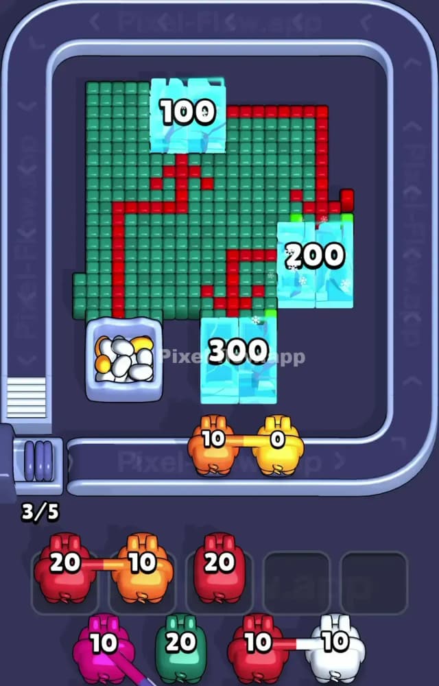 Pixel Flow Level 1205 Solution 1
