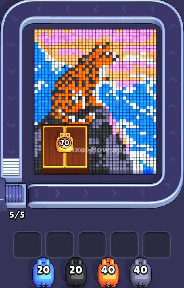 Pixel Flow Level 1263 Gameplay