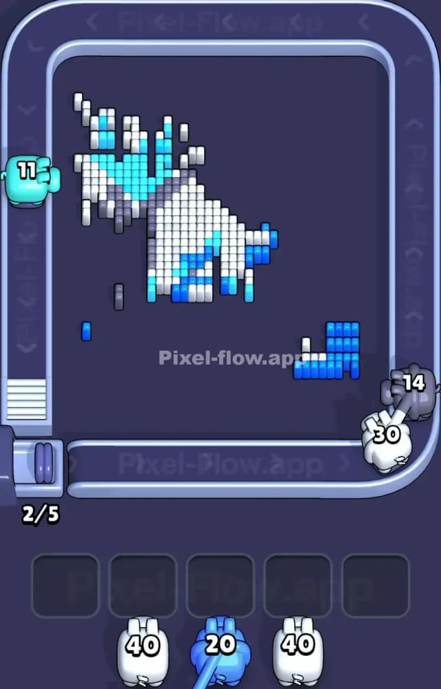 Pixel Flow Level 1221 Solution 3