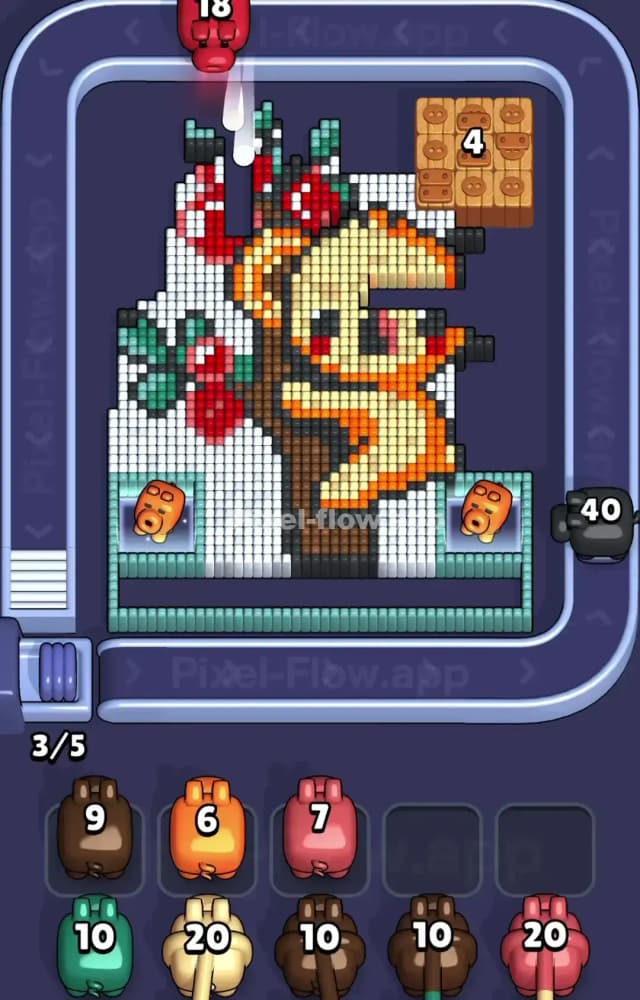 Pixel Flow Level 1230 Solution 1