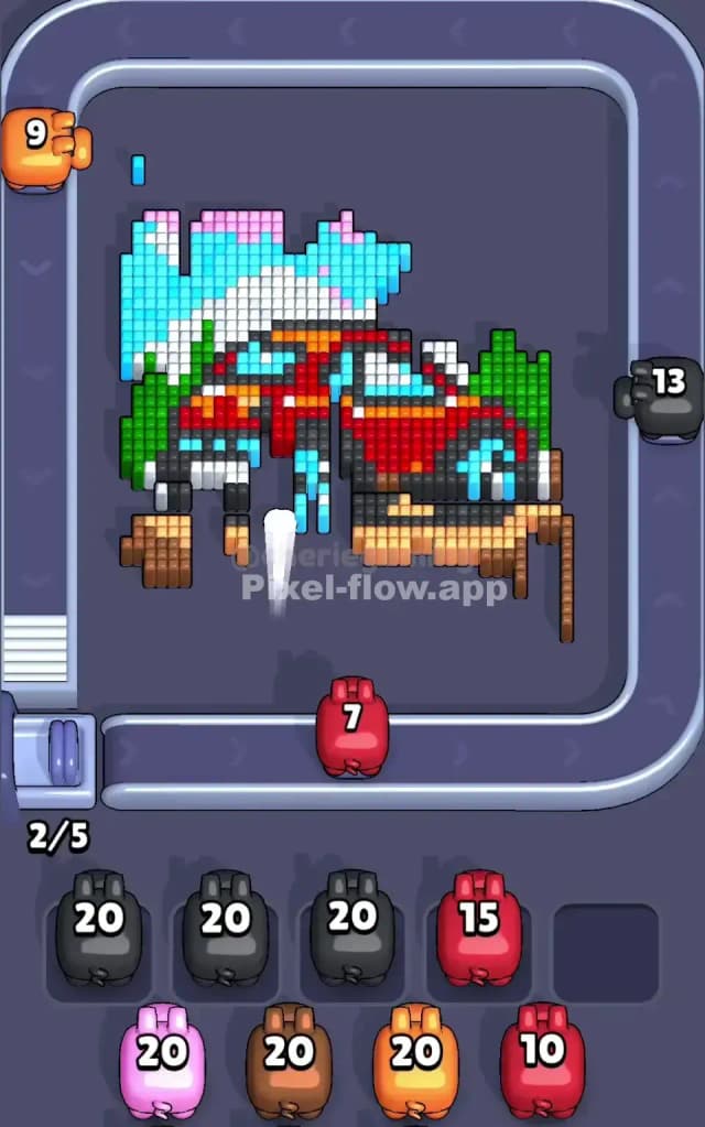 Pixel Flow Level 688 Solution 2