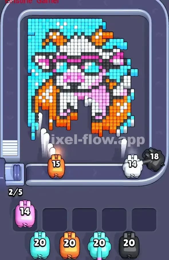 Pixel Flow Level 376 Solution 1