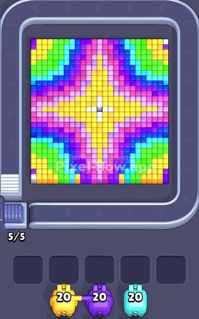 Pixel Flow Level 137 Gameplay