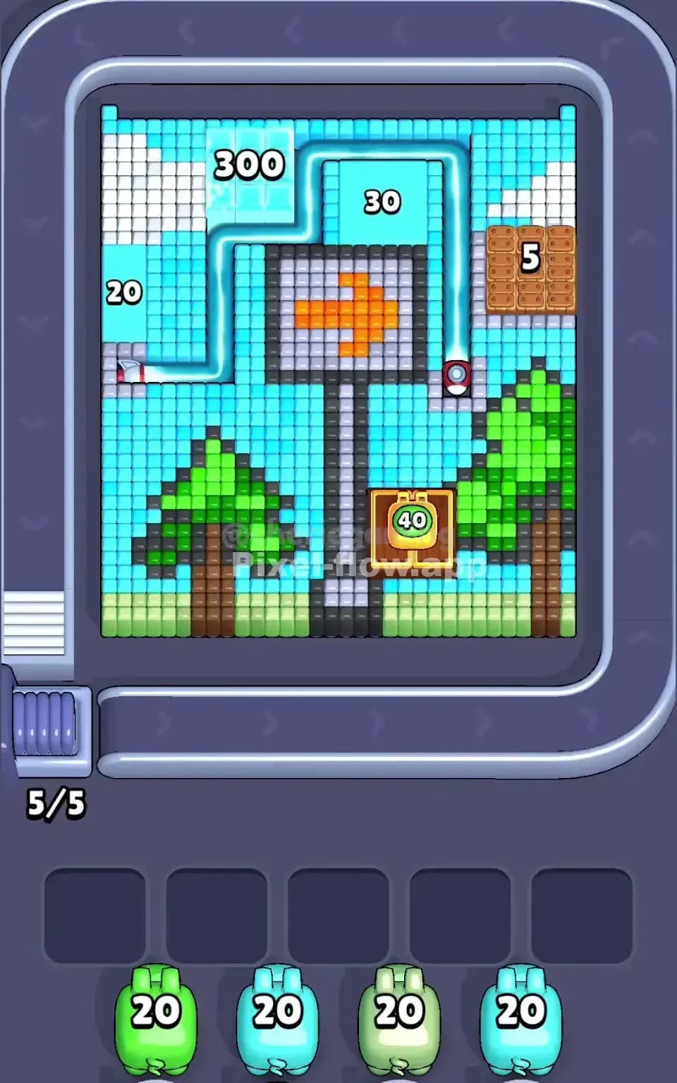 Pixel Flow Level 586 Screenshot