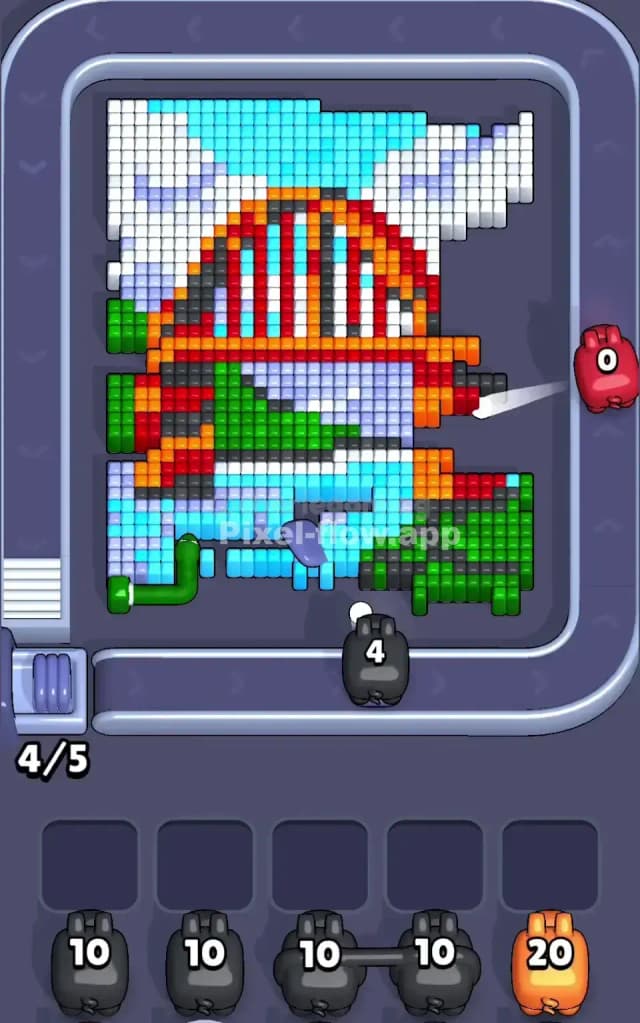 Pixel Flow Level 618 Solution 1