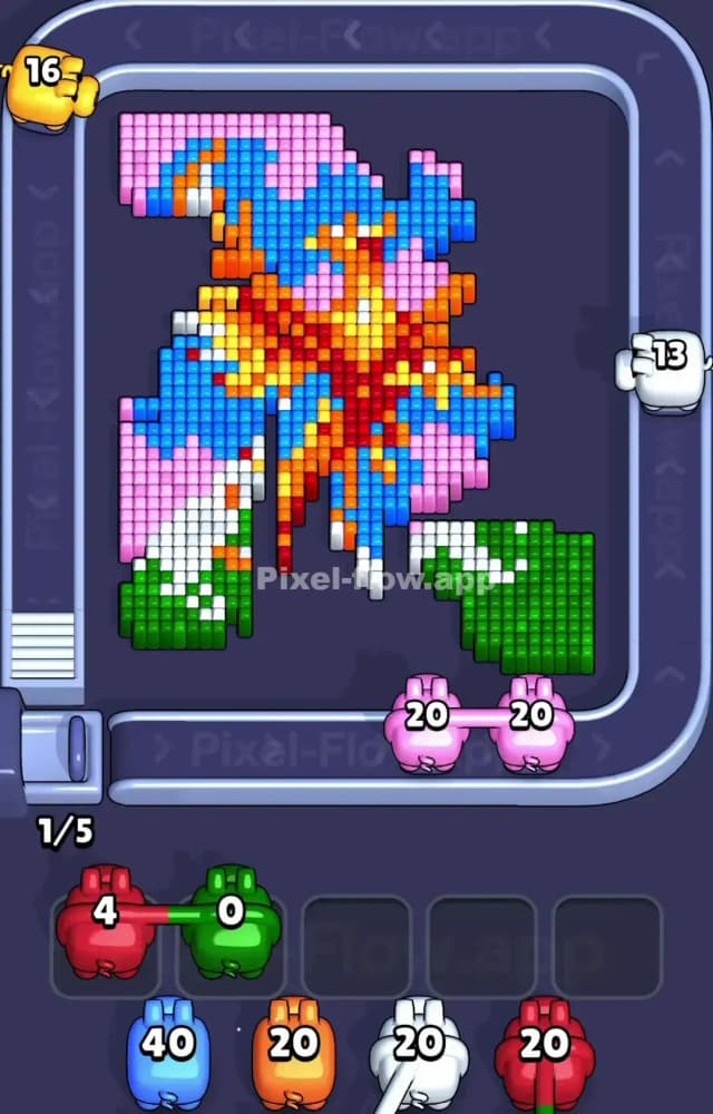 Pixel Flow Level 1106 Solution 2