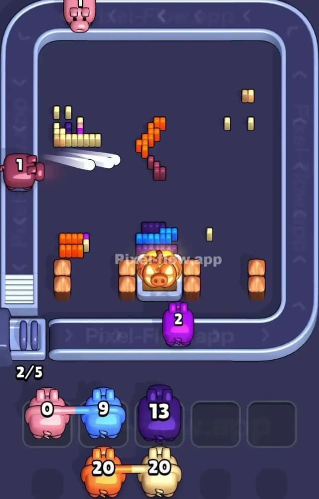 Pixel Flow Level 1179 Solution 3