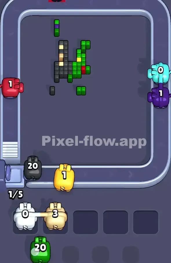 Pixel Flow Level 366 Solution 3
