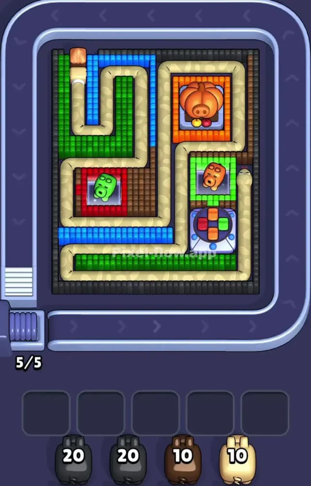 Pixel Flow Level 1298 Gameplay