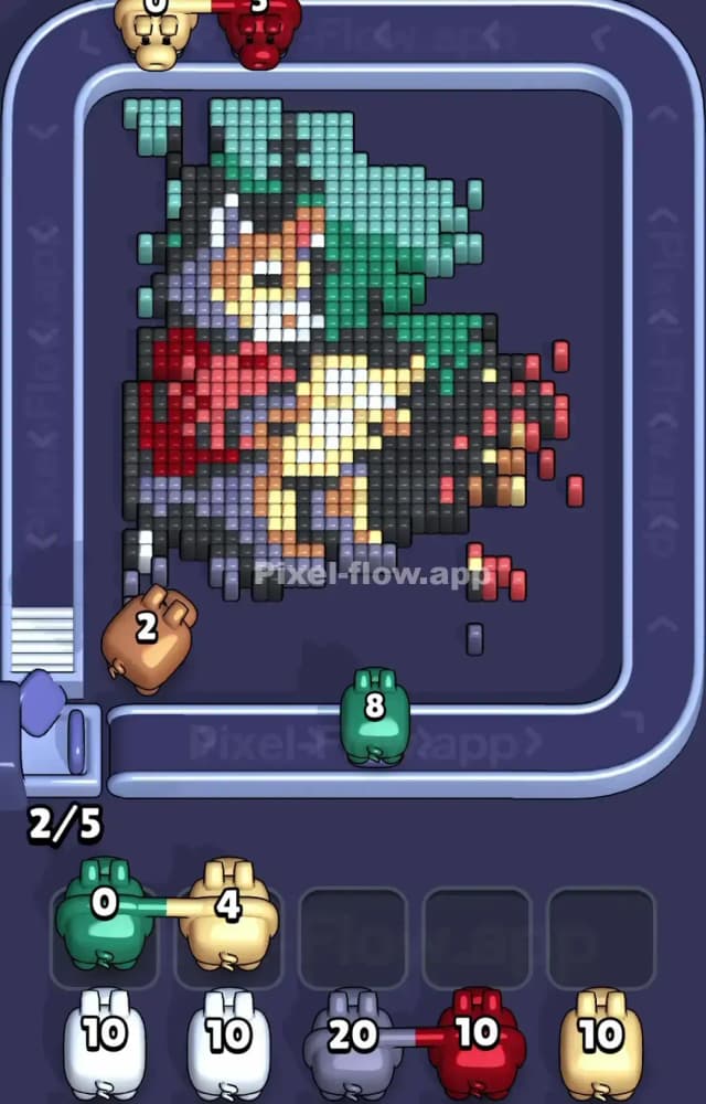 Pixel Flow Level 1498 Solution 1