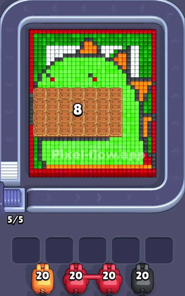 Pixel Flow Level 233 Gameplay