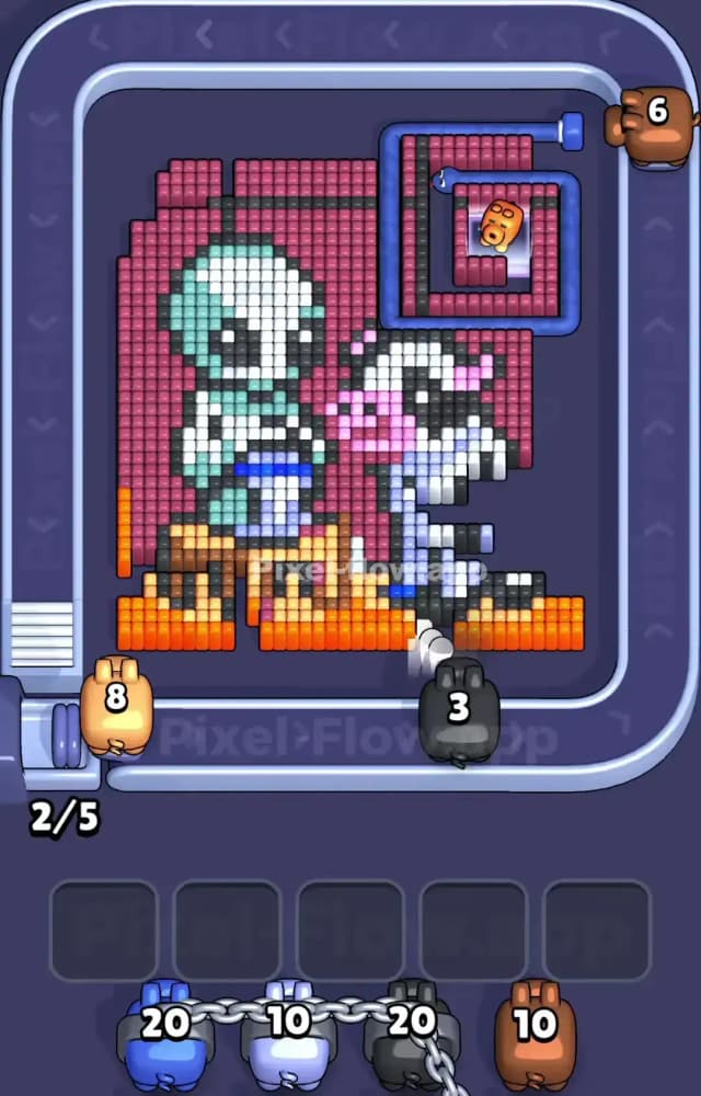 Pixel Flow Level 1074 Solution 1