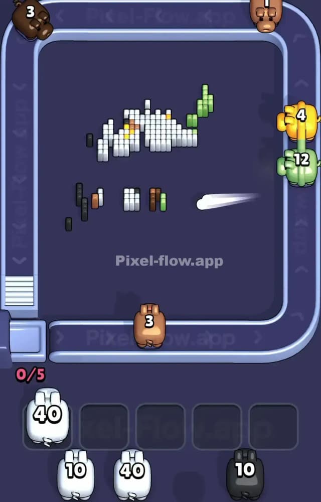 Pixel Flow Level 1299 Solution 3
