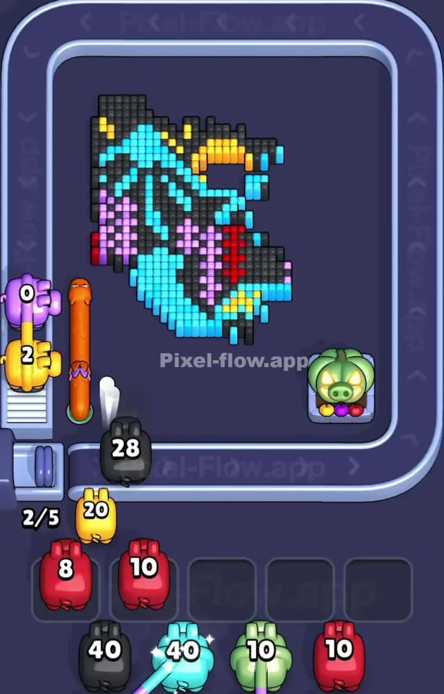 Pixel Flow Level 1175 Solution 2