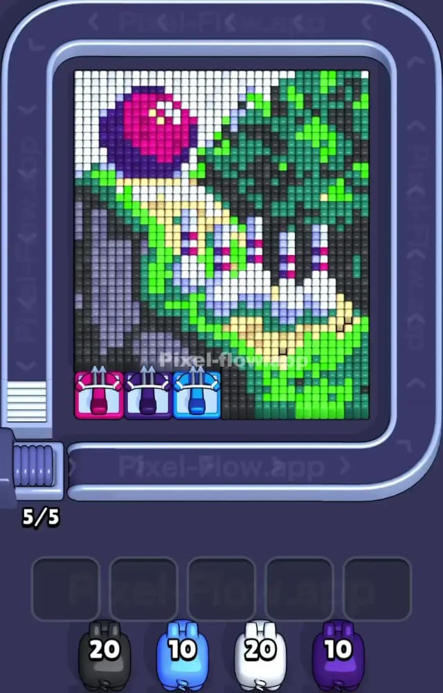 Pixel Flow Level 1558 Gameplay