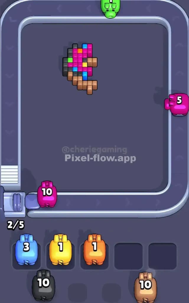 Pixel Flow Level 464 Solution 3