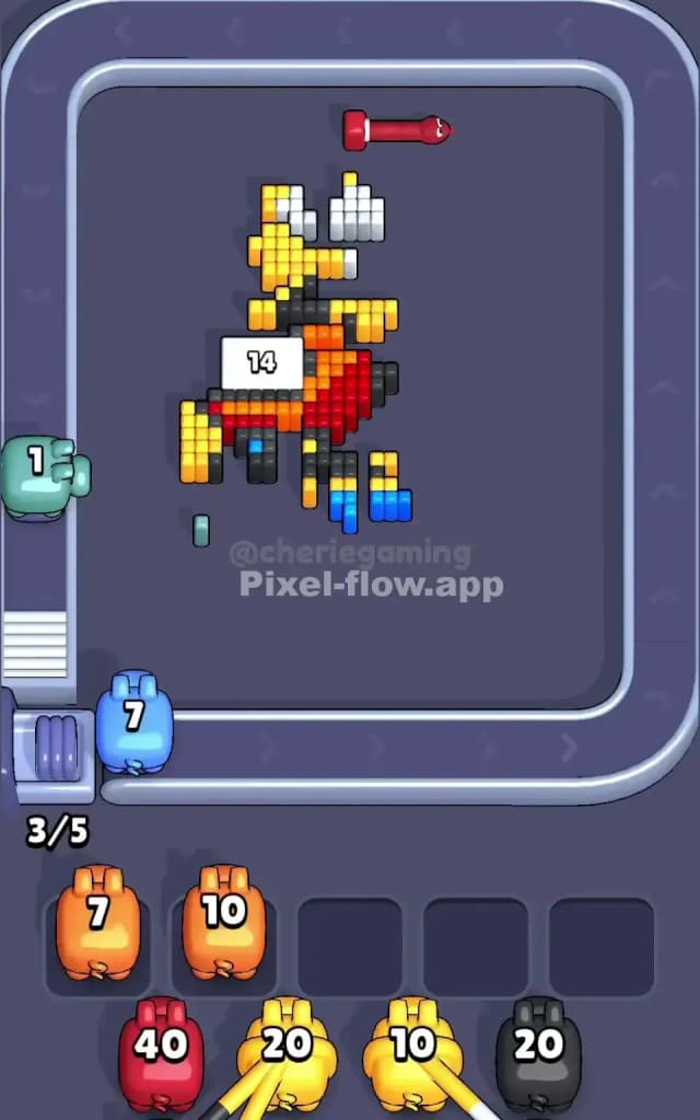 Pixel Flow Level 662 Solution 3