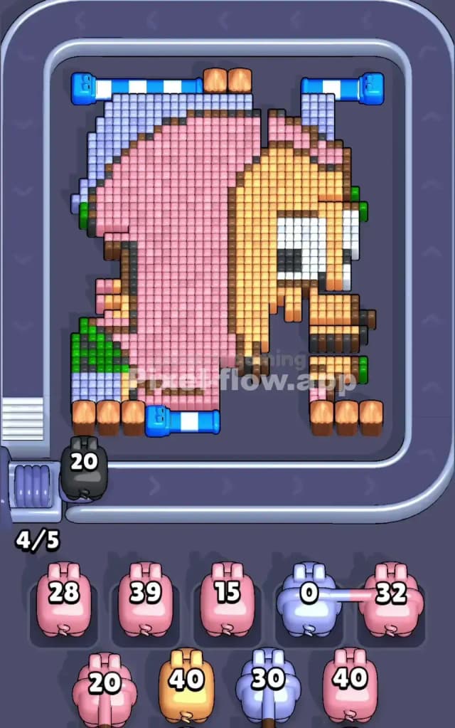 Pixel Flow Level 245 Solution 1