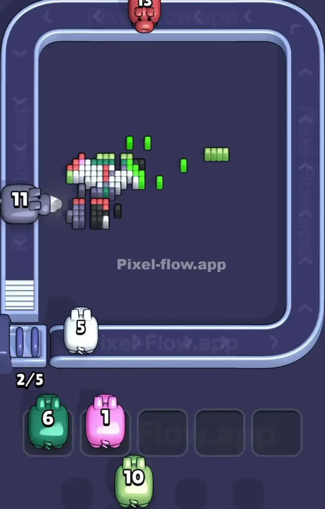 Pixel Flow Level 1587 Solution 3