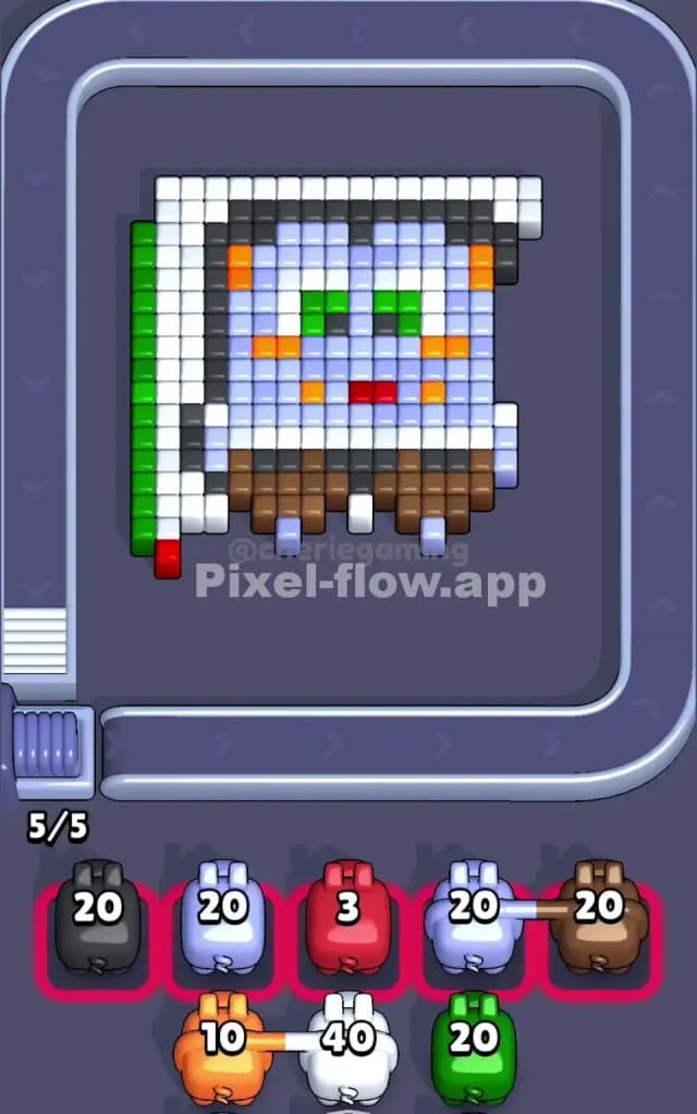 Pixel Flow Level 19 Solution 1