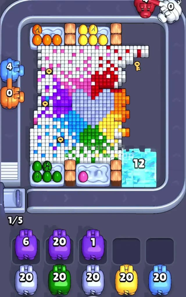 Pixel Flow Level 388 Solution 1