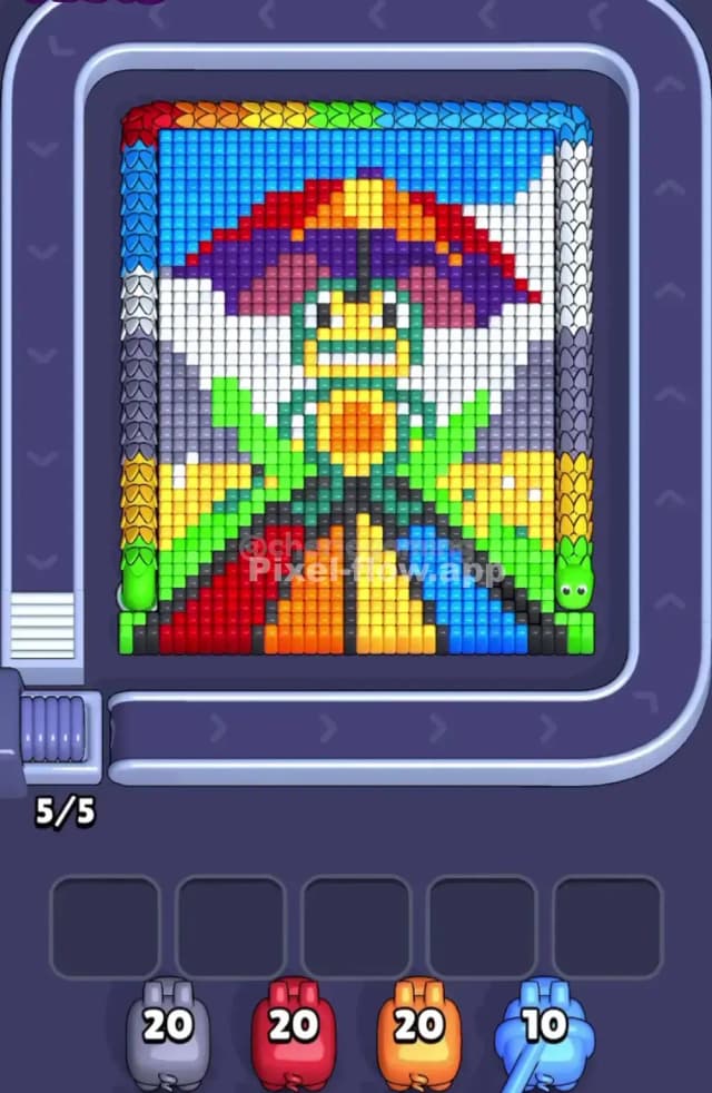Pixel Flow Level 1610 Gameplay