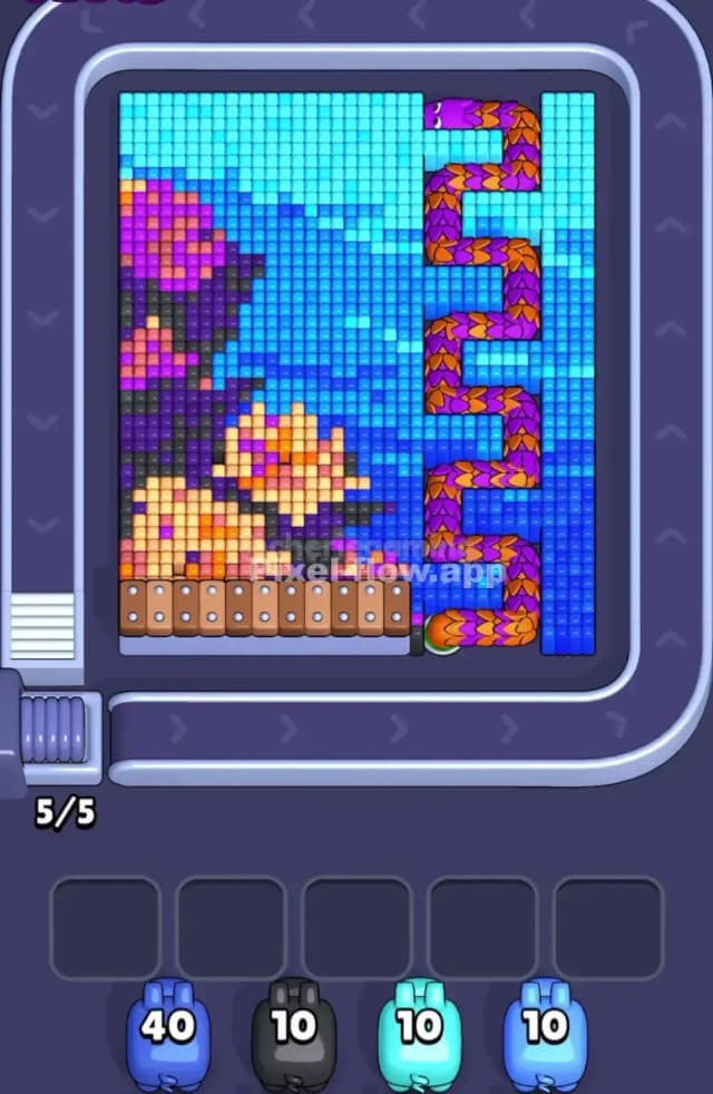 Pixel Flow Level 1624 Gameplay