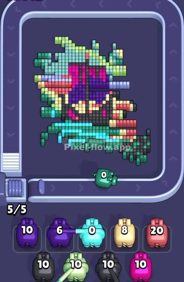 Pixel Flow Level 1743 Solution 2