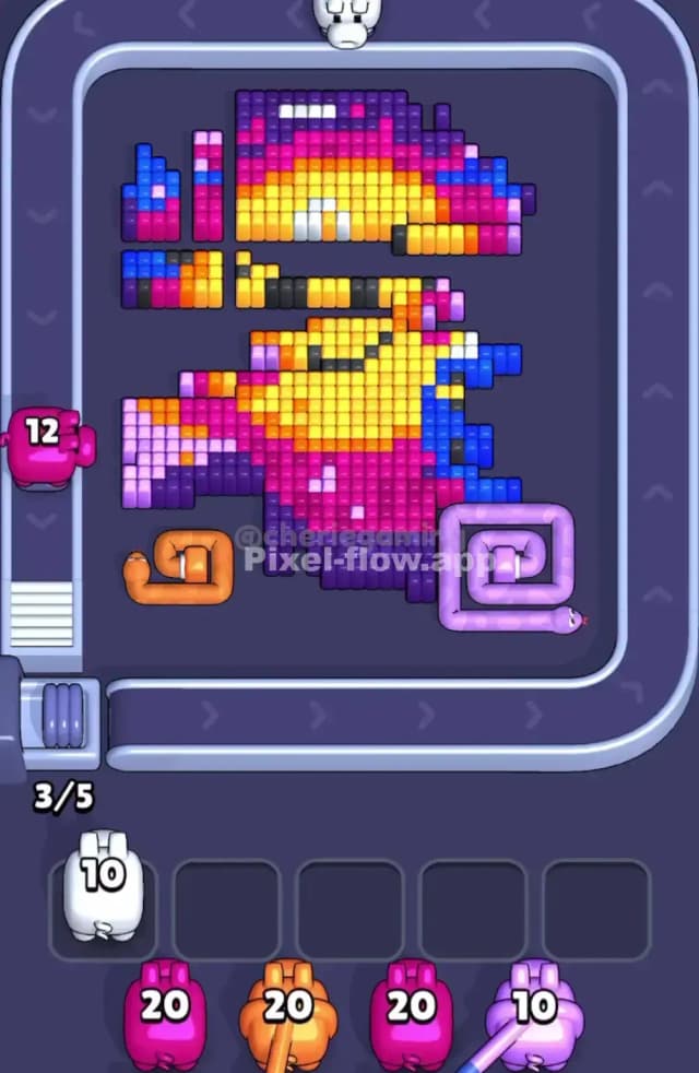 Pixel Flow Level 1876 Solution 2