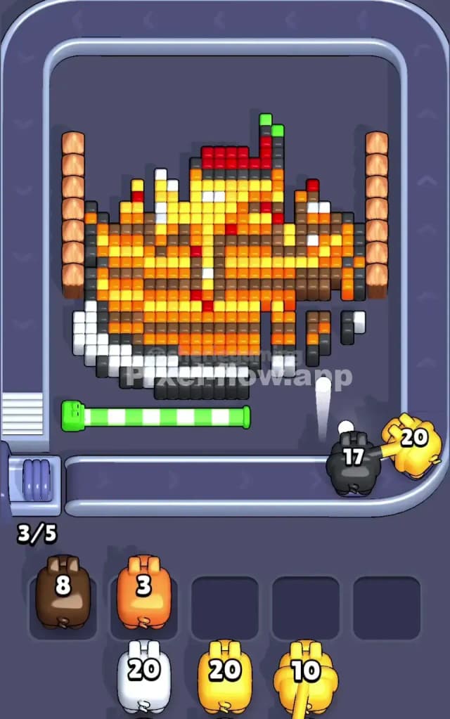 Pixel Flow Level 190 Solution 1