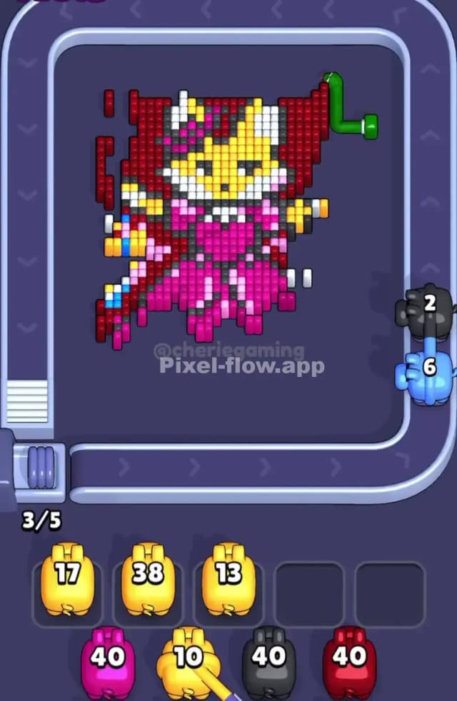 Pixel Flow Level 1616 Solution 2