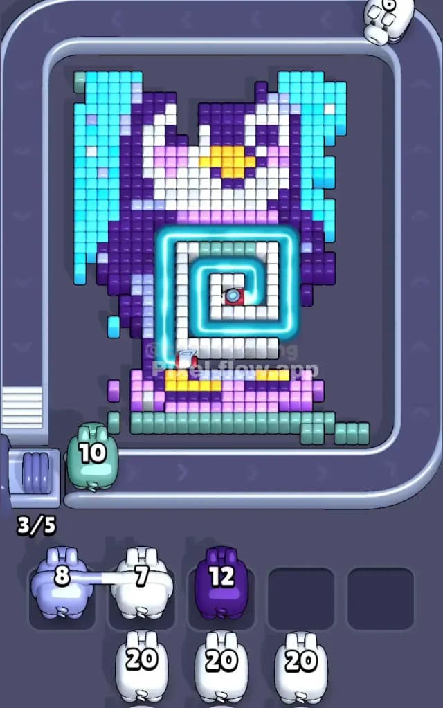 Pixel Flow Level 502 Solution 1