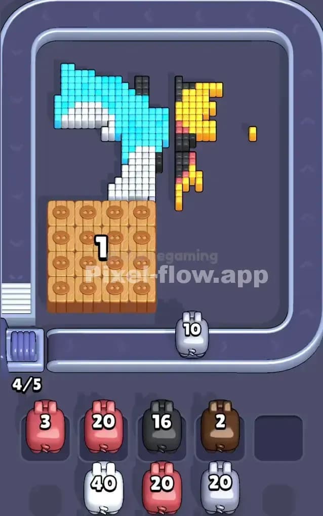 Pixel Flow Level 257 Solution 2