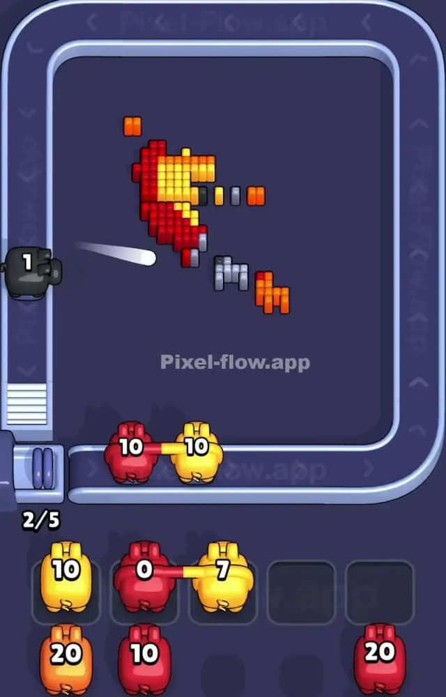 Pixel Flow Level 1248 Solution 3