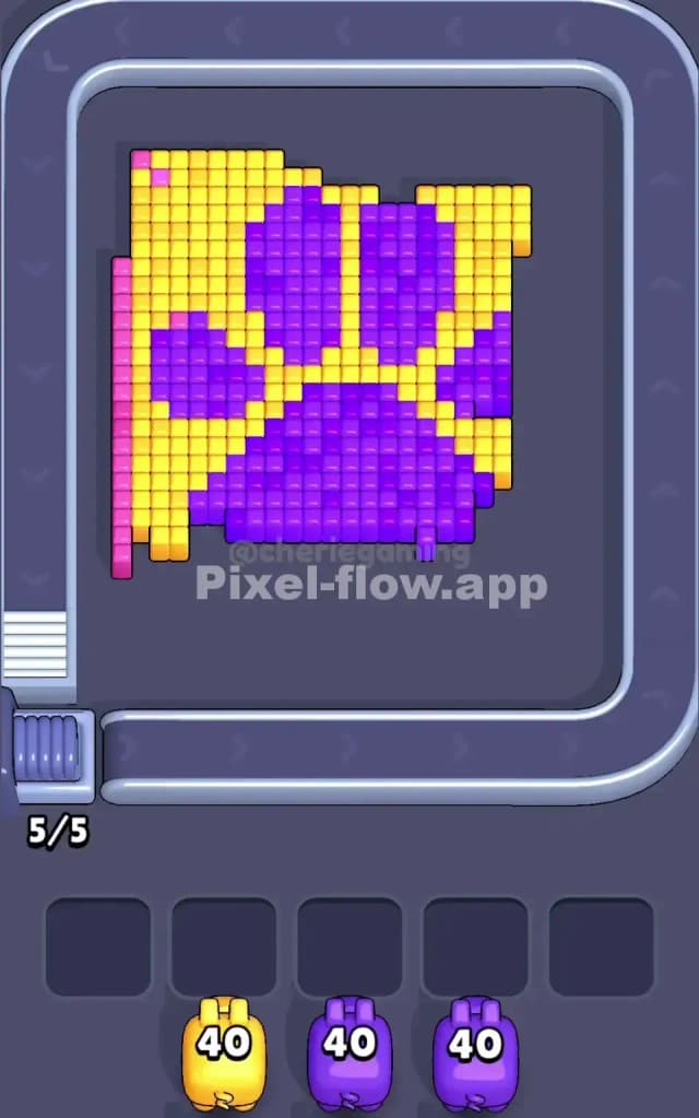 Pixel Flow Level 12 Solution 1